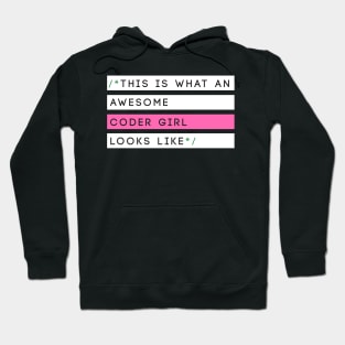 This is What an Awesome Coder Girl Looks Like T-shirt Gift Hoodie